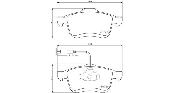 MAGNETI MARELLI Комплект тормозных колодок, дисковый тормоз 363700423163